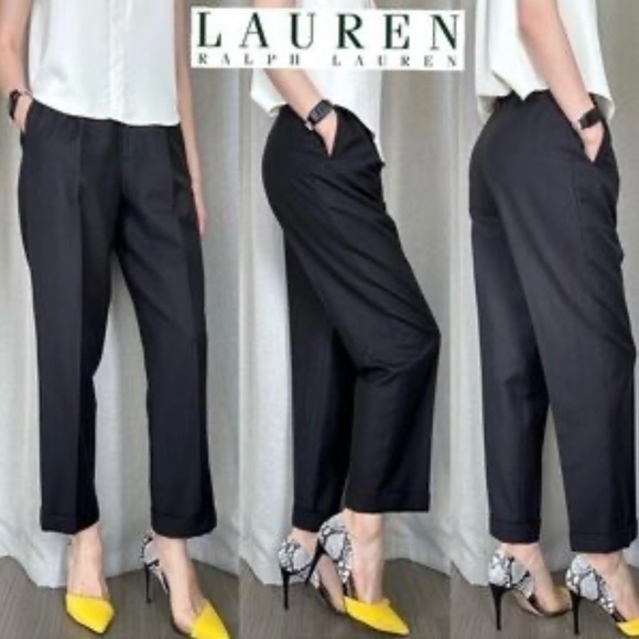 Ralph Lauren Black  Women's Petite Wool - Picture 1 of 5